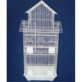 Yml YML 6844WHT Tall Pagoda Top Small Bird Cage in White 6844WHT